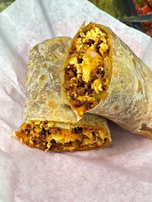 Counter menu for quick Mexican favorites.