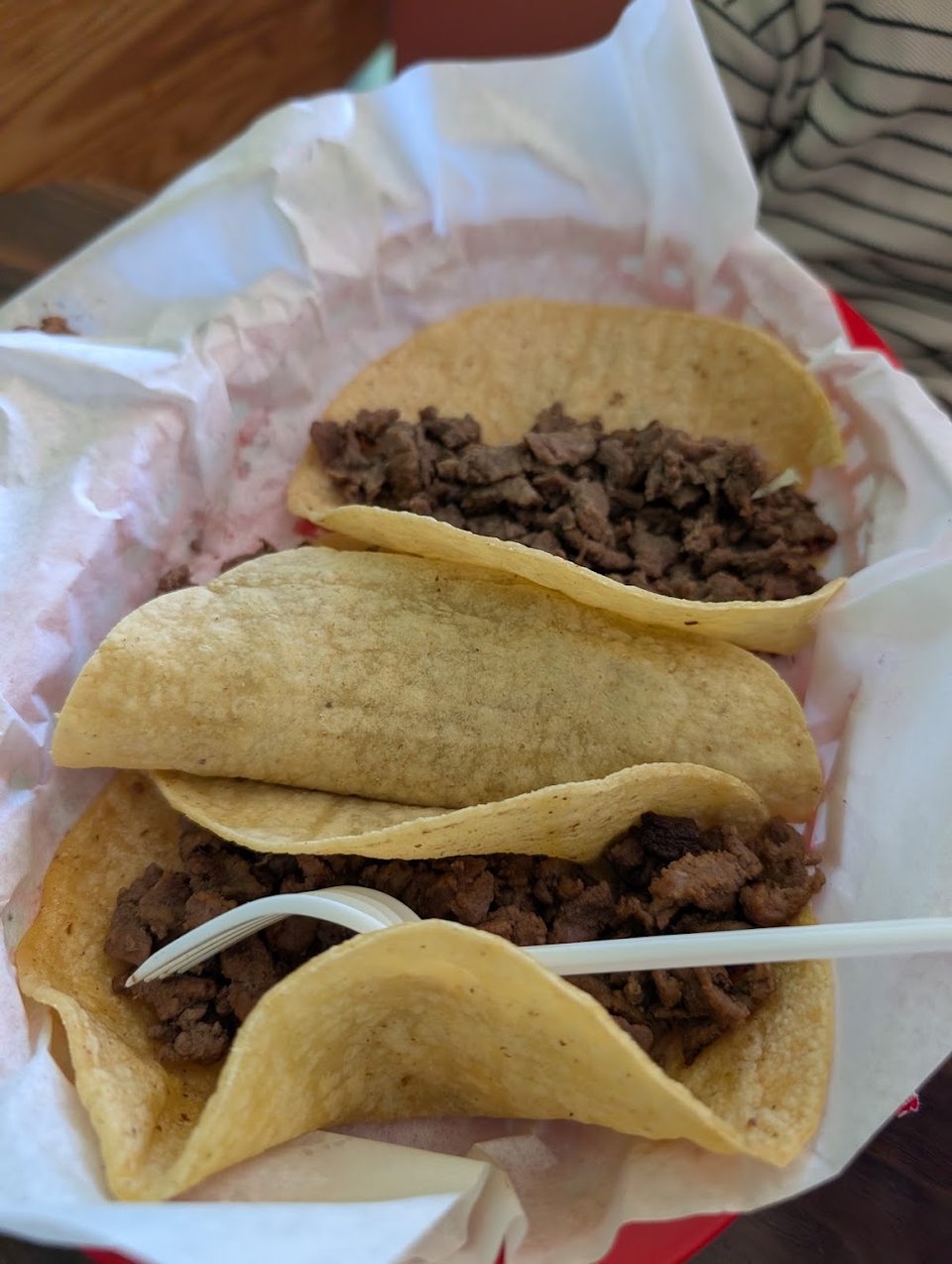 Beef Taco & Cheese Enchilada